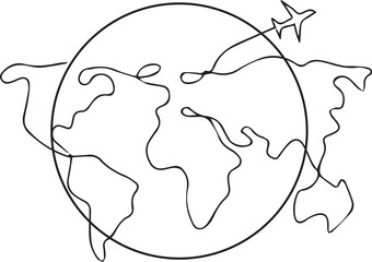 Travel Globe Vector Illustration