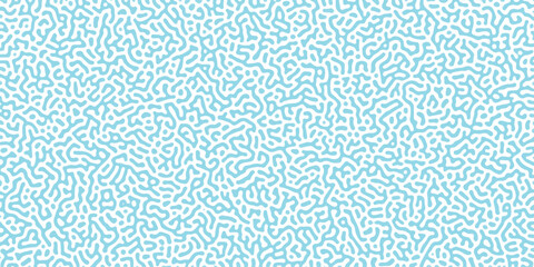 Abstract Reaction-diffusion Turing pattern natural texture blue gradient color scheme. Linear design with biological algorithm psychedelic background. Reaction-diffusion or truing patter