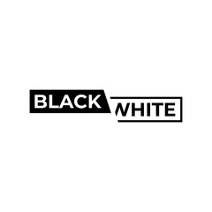 black white creative lettering design wordmark concept modern minimal trendy text based logo concept