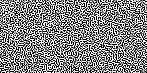 Abstract Reaction-diffusion Turing pattern natural texture gray gradient color scheme. Linear design with biological algorithm psychedelic background. Reaction-diffusion or truing patter