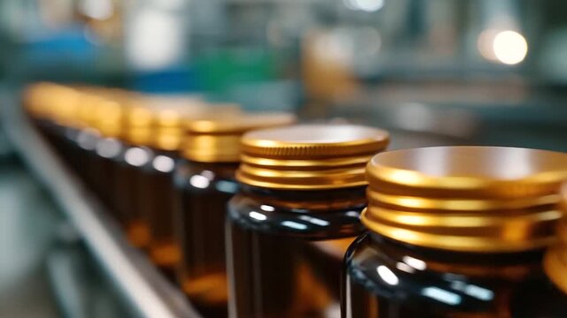 Warm-toned video of copper capping and colloidal heads sealing jars.