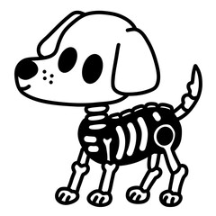 Skeleton dog for halloween