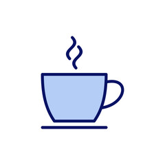 coffee cup icon vector. cup a coffee sign and symbol