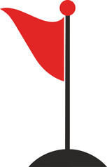 Flag icon  Waving flag icon. Different flag icons Vector illustration
