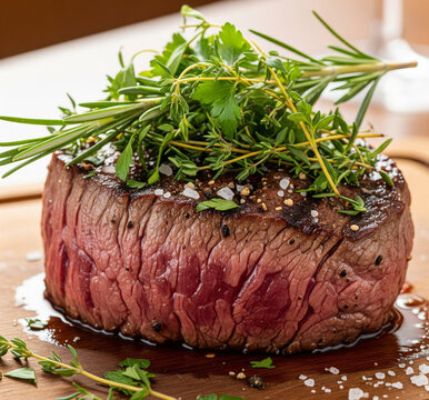 delicious and tasty steak ready to be enjoyed