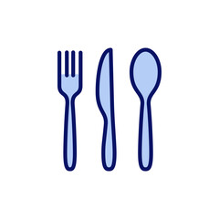 spoon and fork icon vector. spoon, fork and knife icon vector. restaurant sign and symbol