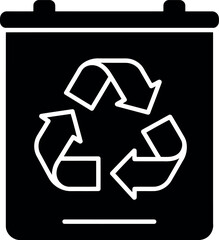 Recycling battery icon eco friendly energy symbol