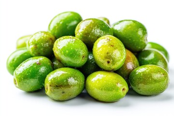 Obraz premium Pile of glistening green olives