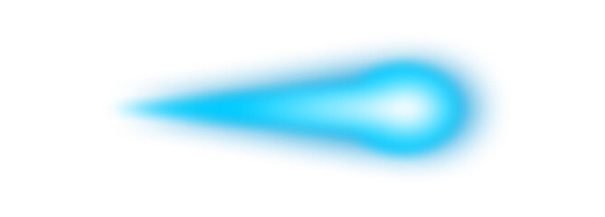 Blue energy ball or beam, laser light beam on transparent background. © Aamir Gfx