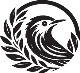 Fototapeta premium A vector illustration of an eagle with outstretched logo.
