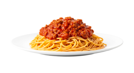 delicious spaghetti with meat sauce perfect for restaurant menus