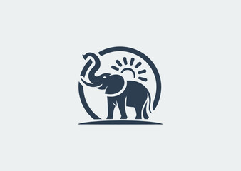 Elephant silhouette logo embodying strength, memory, and gentle power.