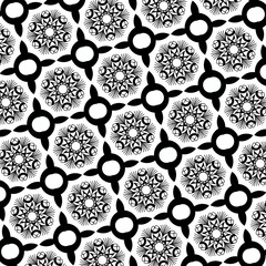 black and white seamless pattern