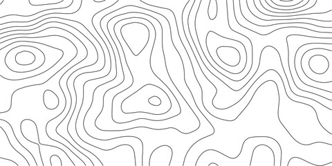 Abstract Minimal Topographic Lines Pattern for Elegant Background Design.
