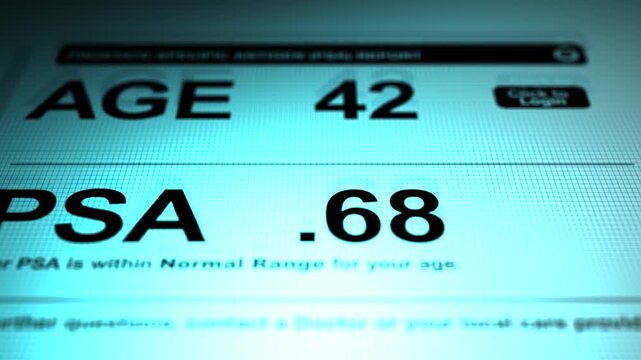 A PSA Test indicates Normal Values for a 42 Year Old