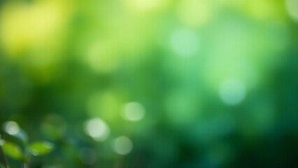 Abstract nature scene with blended green and blue tones, evoking environmental harmony.