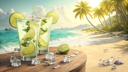 cocktail on the beach