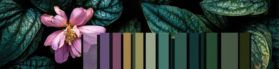 Palette di colori digitale ispirata alla natura