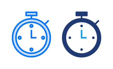 stopwatch icon vector illustration. Timer sign and symbol. Countdown icon. Period of time