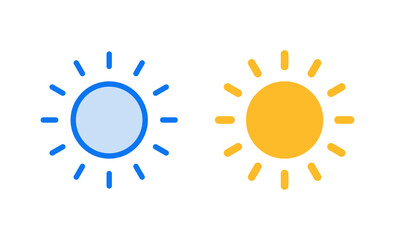 Sun icon vector illustration. Brightness sign and symbol.