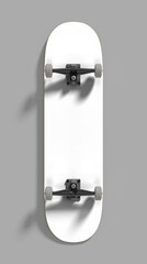 Skateboard deck mockup template - Front View