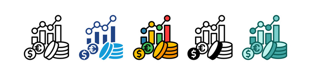 Exchange Rate multiple icon