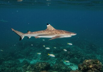 Fototapeta premium Shark underwater (1)