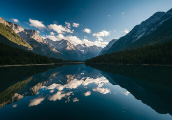 Mirror Lake and Mountain Reflections