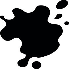 black and white paint splashes