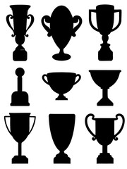 Trophy Cup Silhouettes Collection
