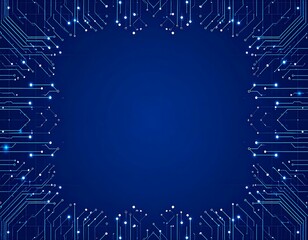 Abstract futuristic technology background with circuit board pattern design