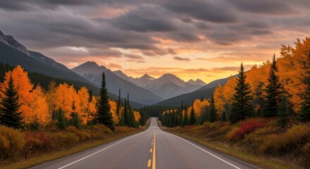 Autumn Mountain Road