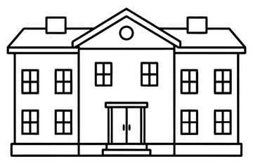 Fototapeta premium Group of People Standing from Behind Coloring Page - Printable Crowd View