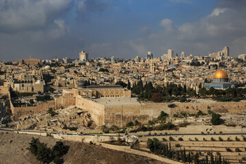 Panoramic View of Jerusalem and the Historic Cityscape