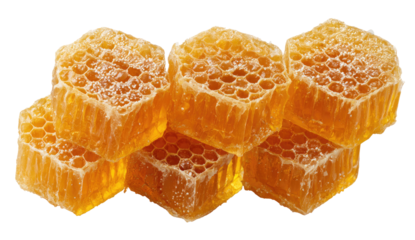 Honeycomb squares, close-up