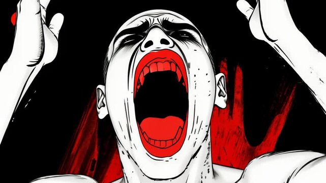 Funny Vampire Cartoon Halloween Illustration with Skull and Ghost Elements