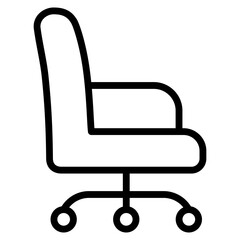 Office Chair  Icon Element For Design