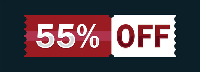 Limited Time Deal – 55% Discount Promo Banner.  55 percent off promotion