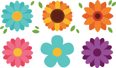 Vibrant floral collection spring summer blooms