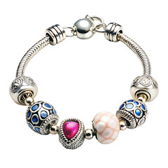 Bracelet Charm Isolated on White Background