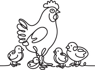 chicken and chicks
