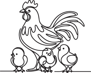 chicken and chicks