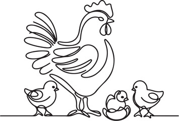 chicken and chicks