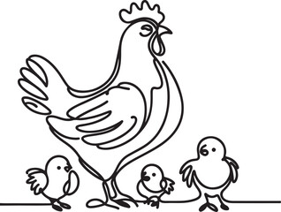 chicken and chicks