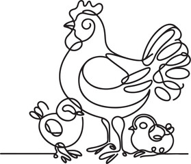 chicken and chicks