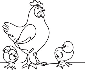 chicken and chicks