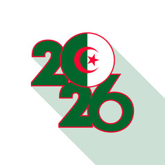 2026 Long Shadow Banner with Algeria Flag Inside.