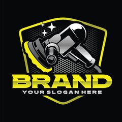 Detailing logo illustrator - car care - polish auto