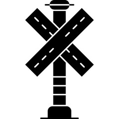 Road Sign Icon Vector Element