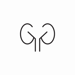 kidney function icon sign vector